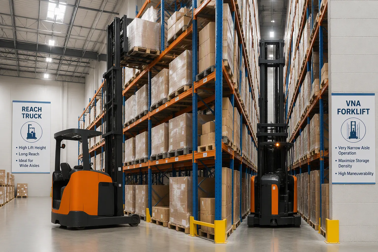 Reach Truck vs VNA Forklift: Which Warehouse Solution Fits Your Needs?